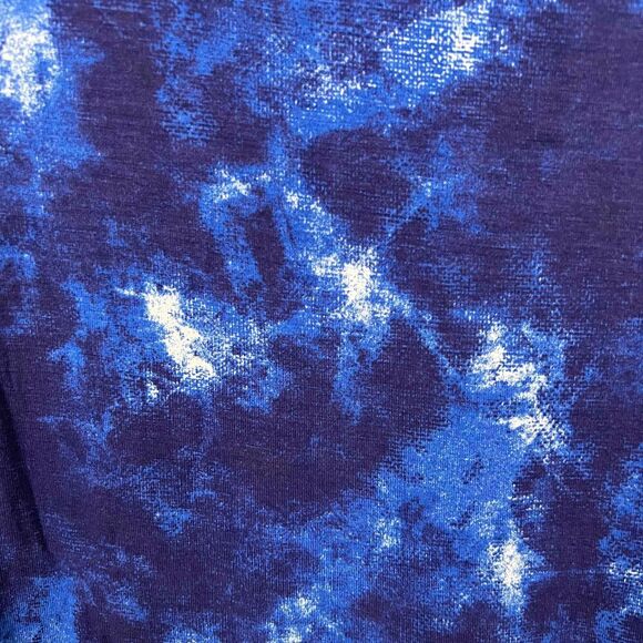 Lularoe Dahl Top Blue Tie Dye Print - Size Large - Picture 4 of 7